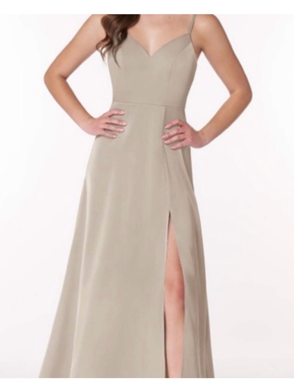 Azazie Anna dress Ivory Champagne  new with tags size 10 ✨